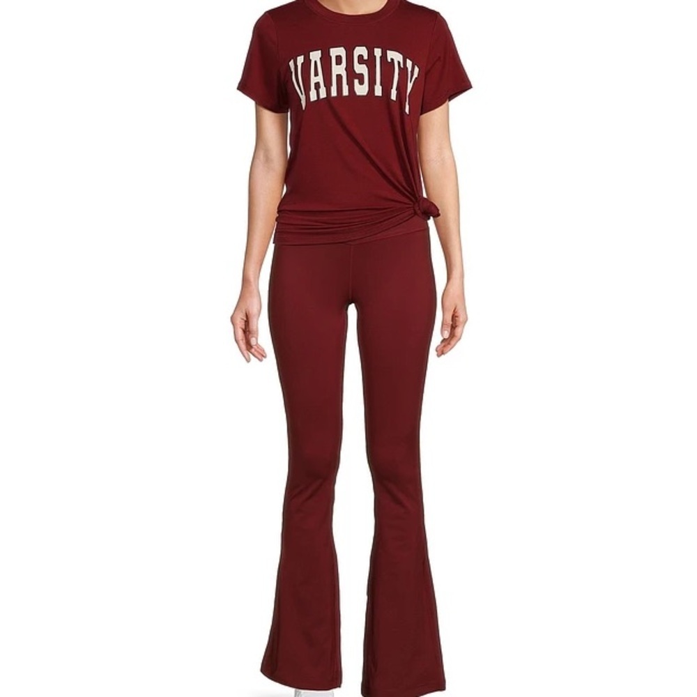 Antonio Melani Burgundy Flare Pants